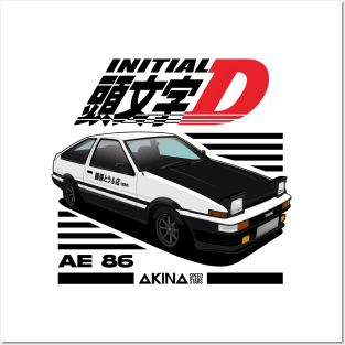 AE86 Initial D Posters and Art